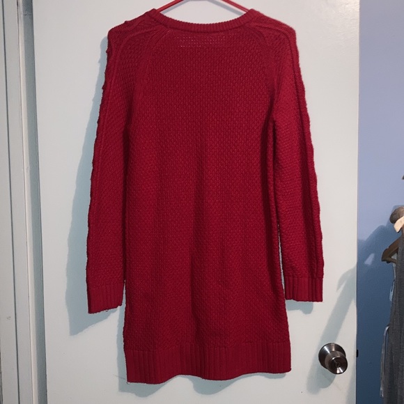 GAP kids red knitted sweater, length is below knee (I am 5’4”), size XXL (14-16) - Picture 8 of 12